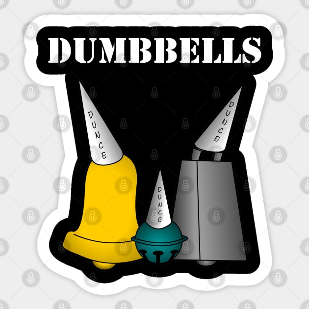 DUMBBELLS Sticker by RobotGhost